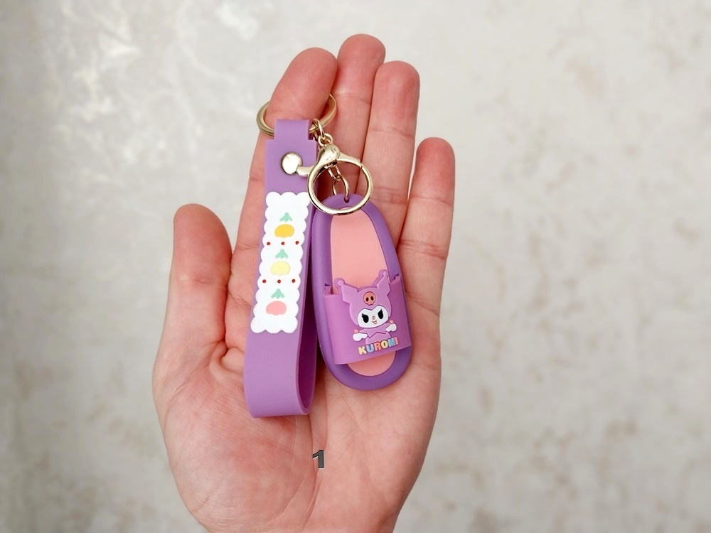 جاکلیدی آویز سیلیکونی طرح دمپایی