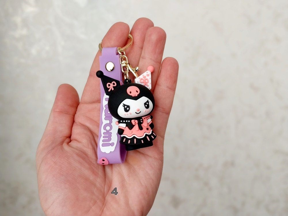 جاکلیدی آویز سیلیکونی طرح کرومی