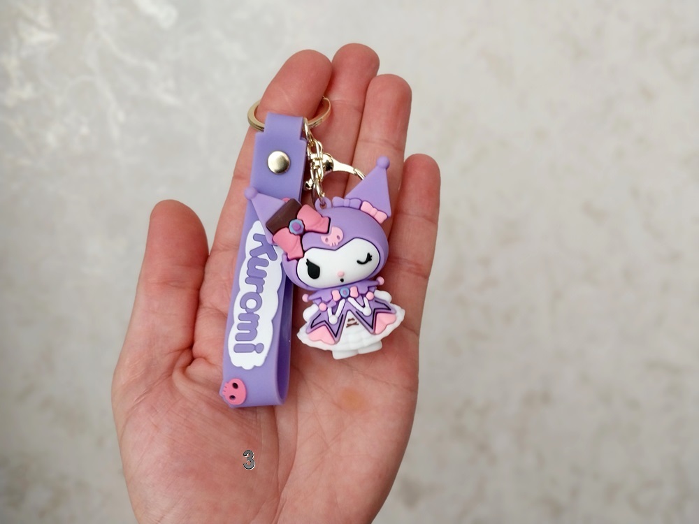 جاکلیدی آویز سیلیکونی طرح کرومی