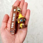 جاکلیدی آویز سیلیکونی سگ شجاع