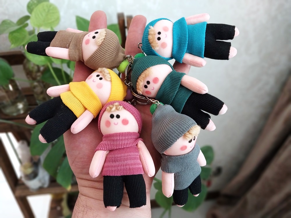 جاکلیدی آویز عروسک روسی پسر