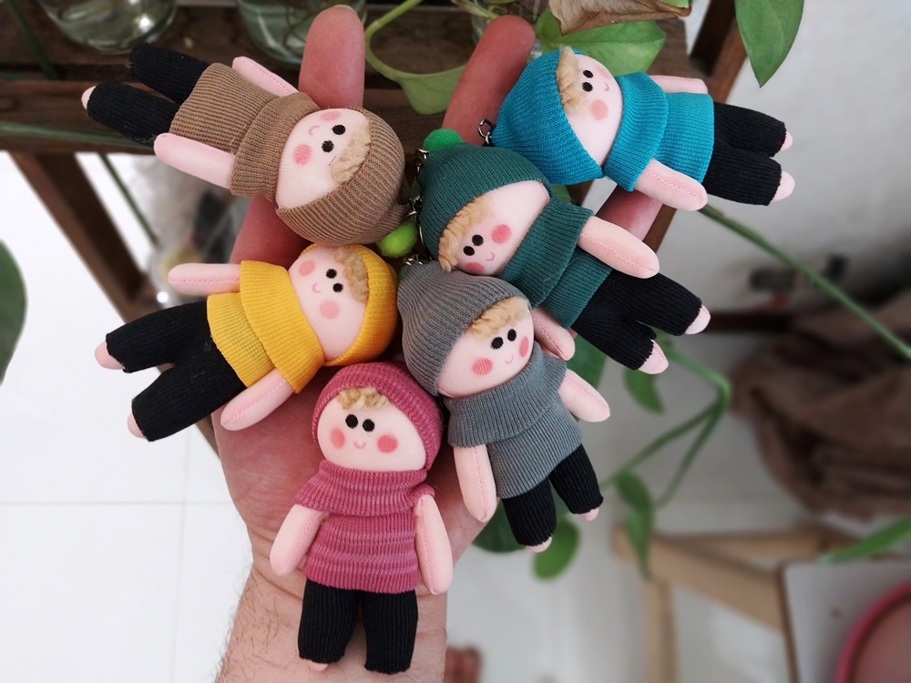 جاکلیدی آویز عروسک روسی پسر