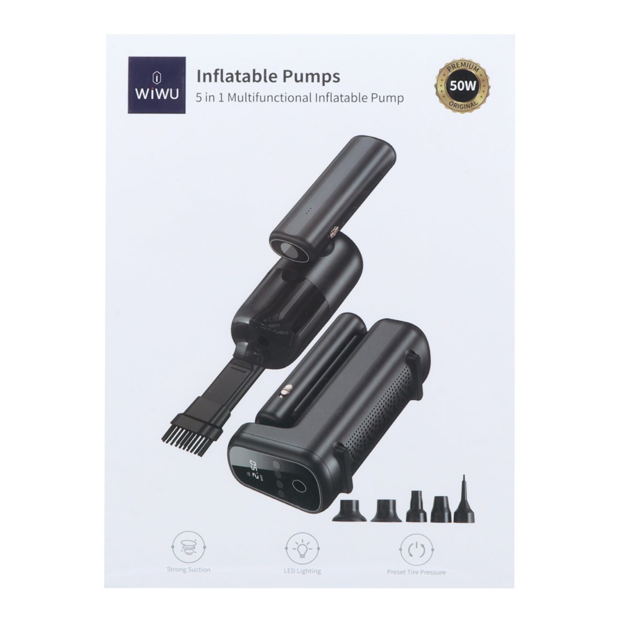 جارو شارژی 5 در 1 مخصوص خودرو Wiwu مدل AI002