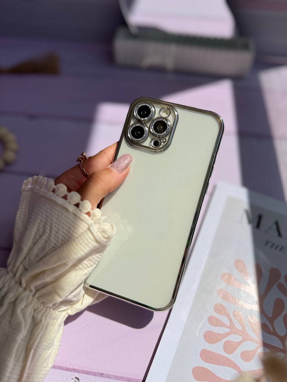 قاب آیفون الکترو لنز اکلیلی