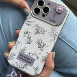 قاب موبایل آیفون گل خودتو دوست داشته باش + بندست