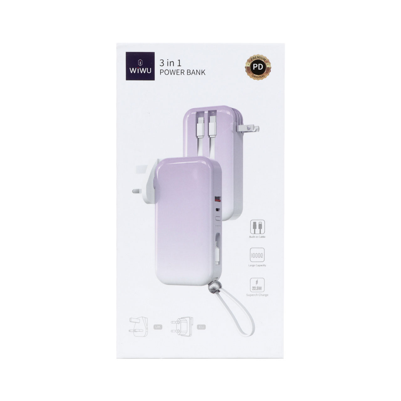 پاوربانک (PD و فست شارژ) Wiwu 22.5W 10000mAh مدل JC-23