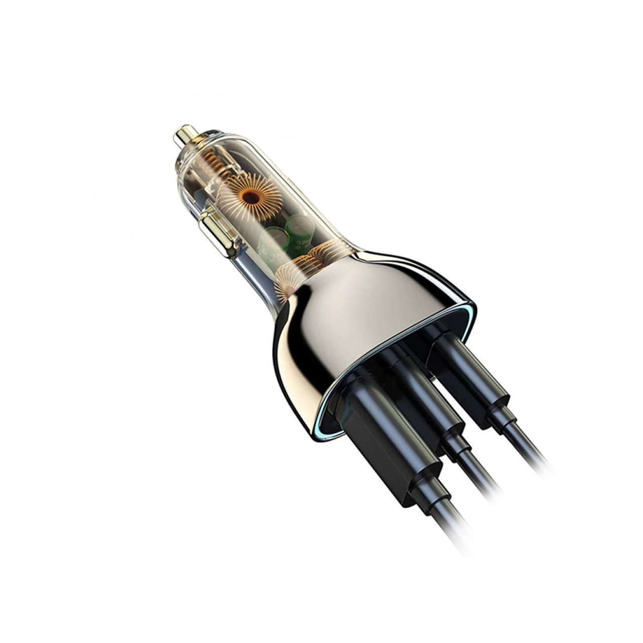 شارژر فندکی فست و PD سه پورت Wiwu مدل PC700 80W