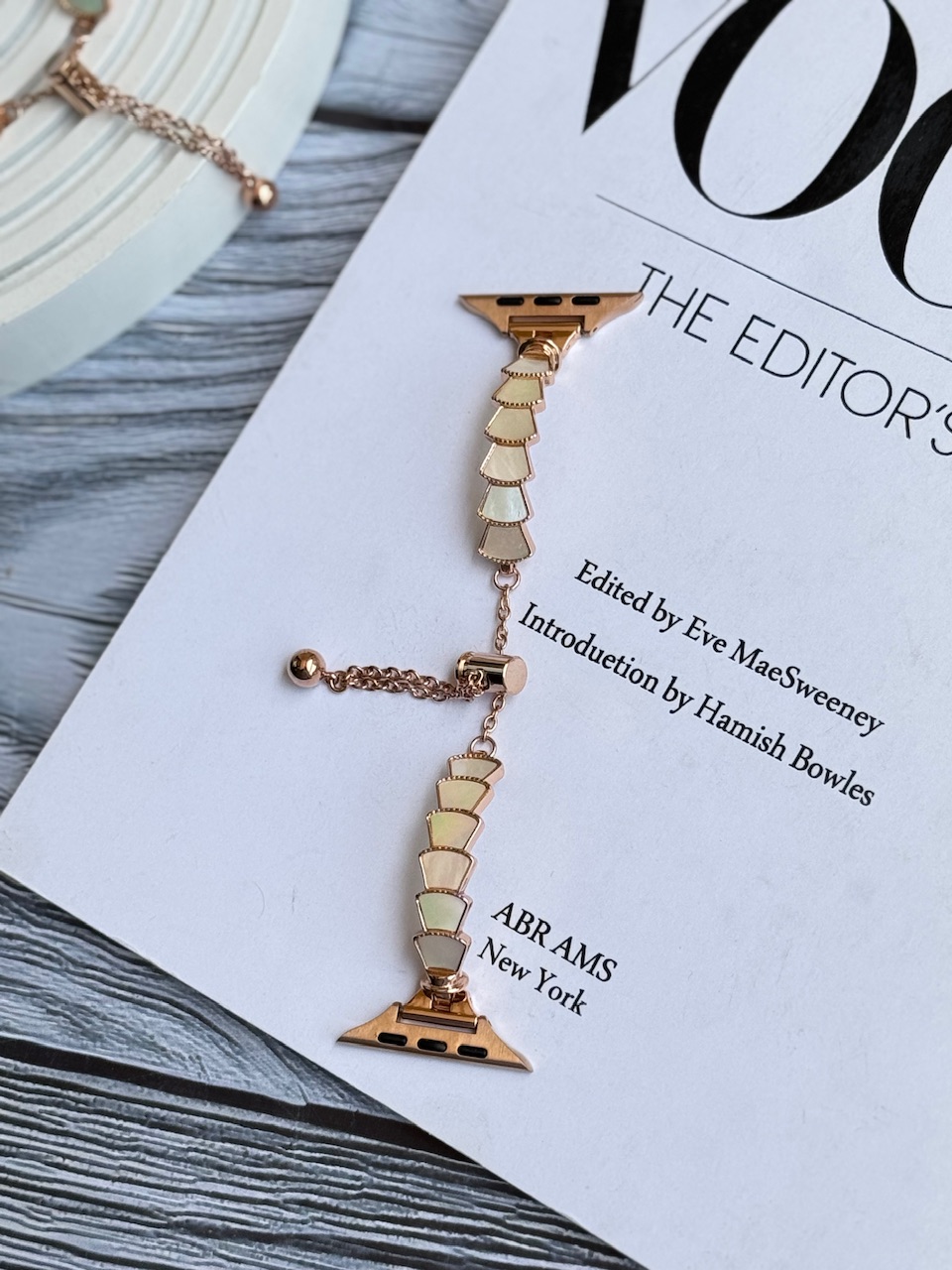 بند اپل واچ Luxury Pearl Chain