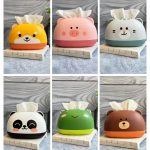 جا دستمال کاغذی فانتزی حیوانات زیر رنگی