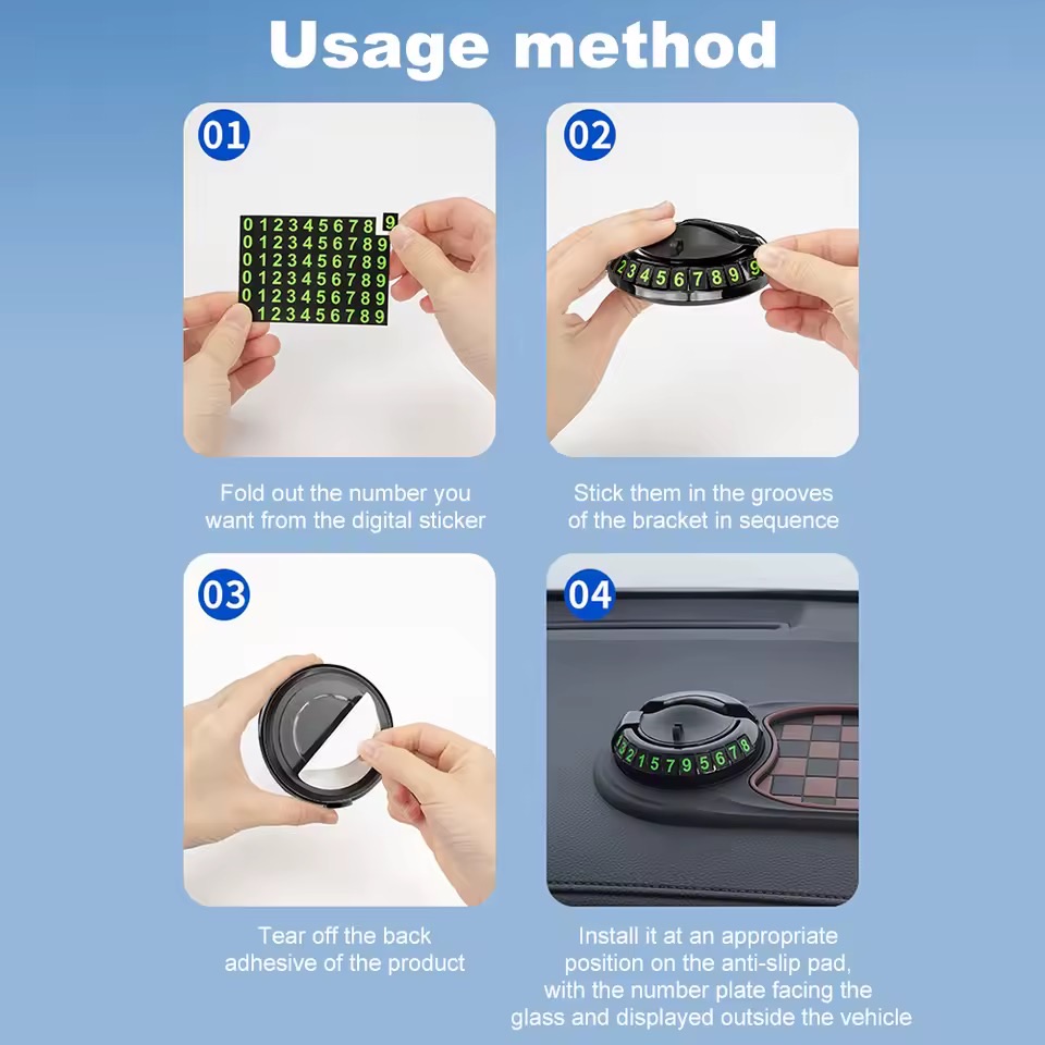 گریب داشبورد خودرو همراه با هولدر و شماره موبایل