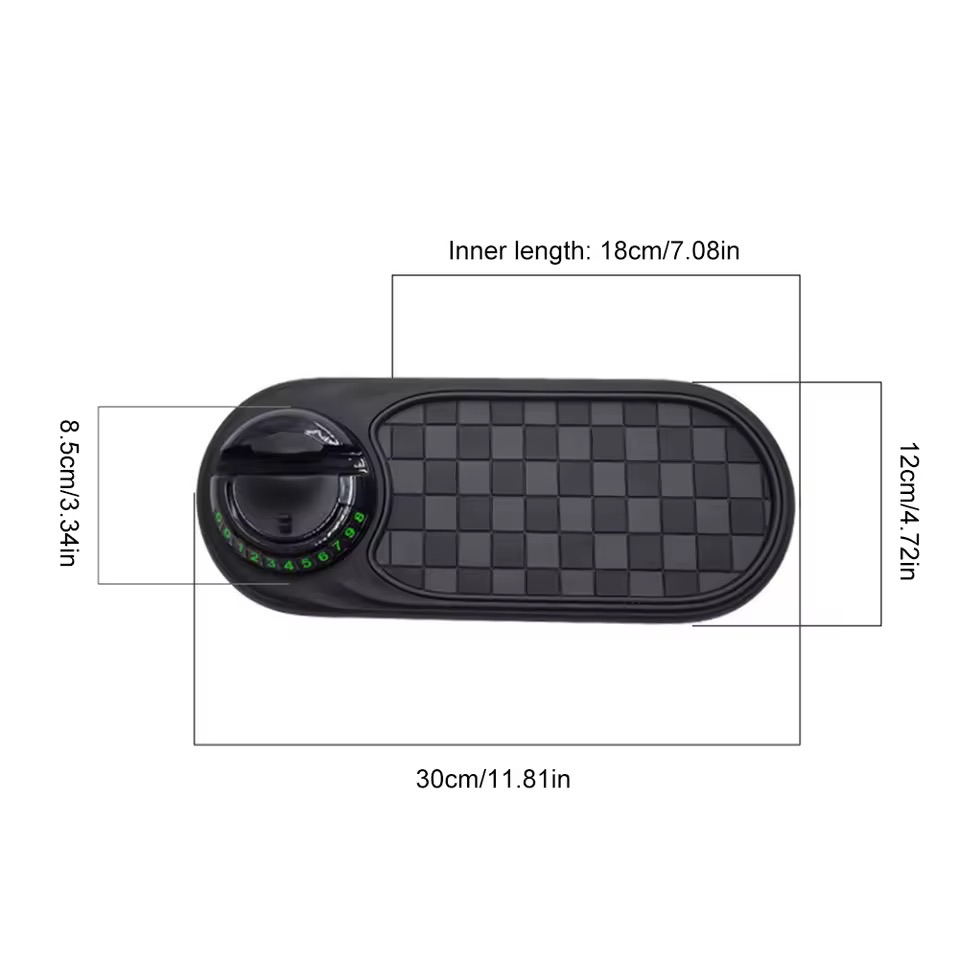 گریب داشبورد خودرو همراه با هولدر و شماره موبایل