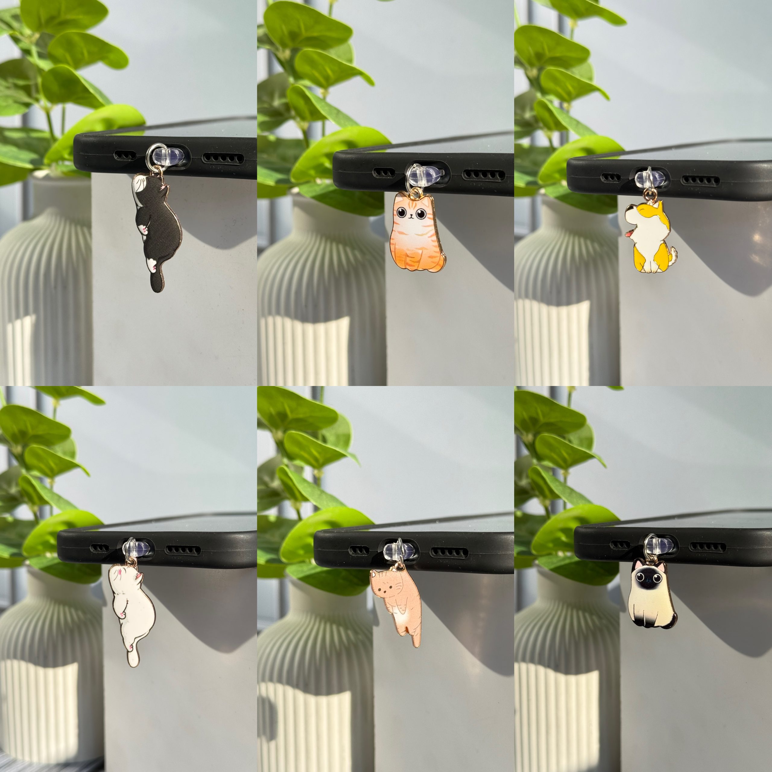 پلاگ فانتزی سوکت شارژ طرح سگ و گربه