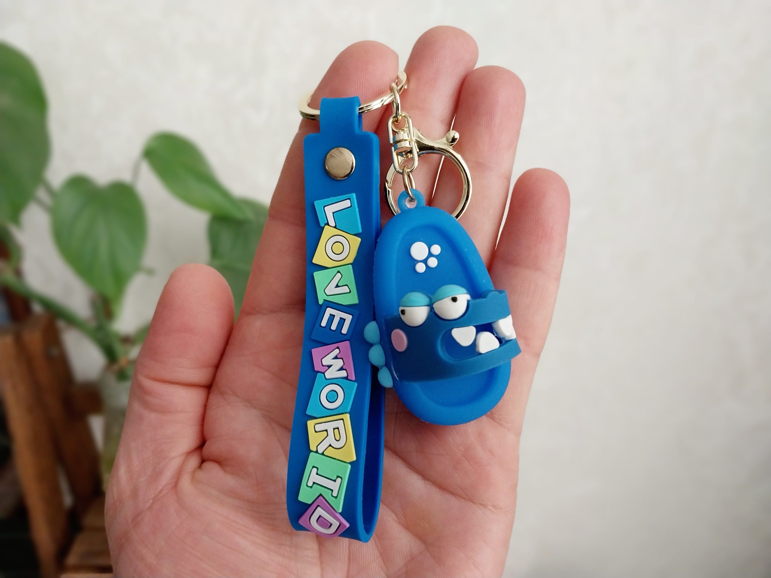 جاکلیدی سیلیکونی طرح دمپایی