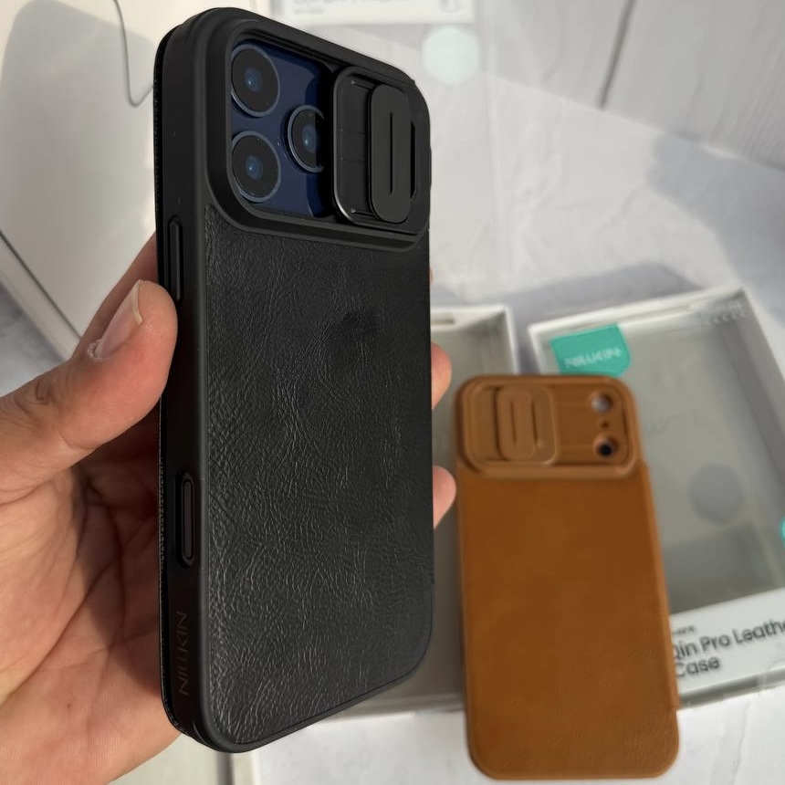 قاب آیفون nilkin leather case