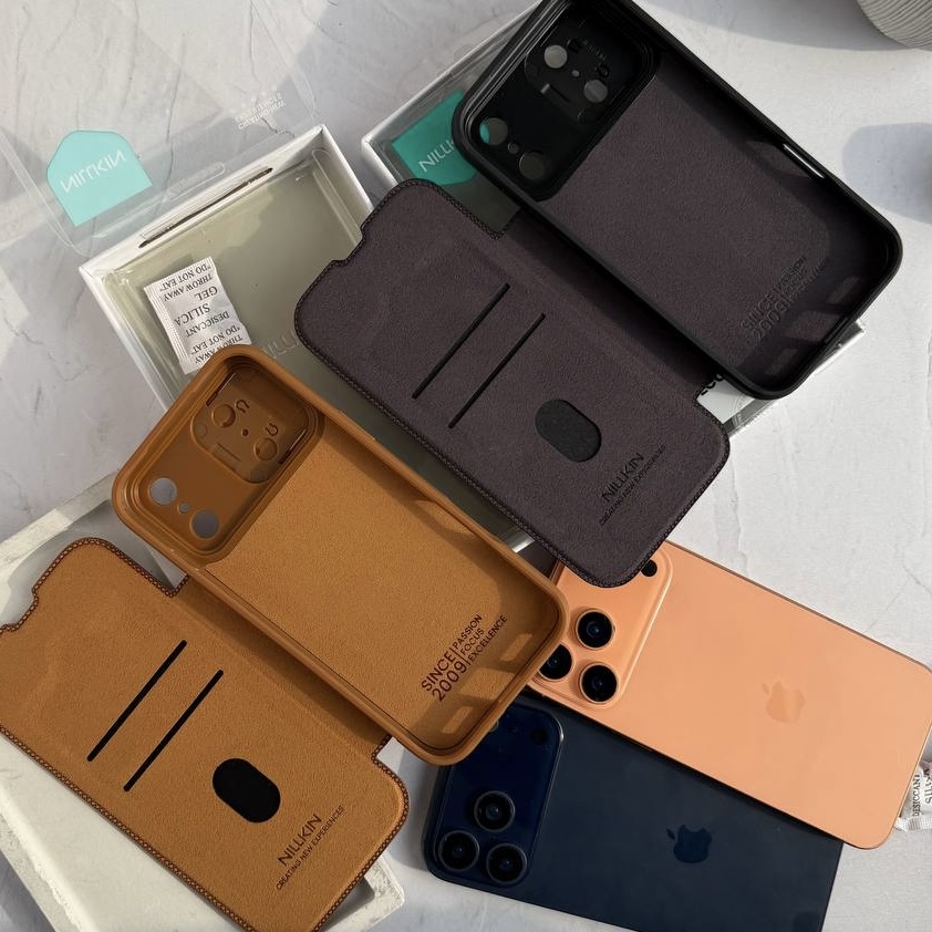 قاب آیفون nilkin leather case