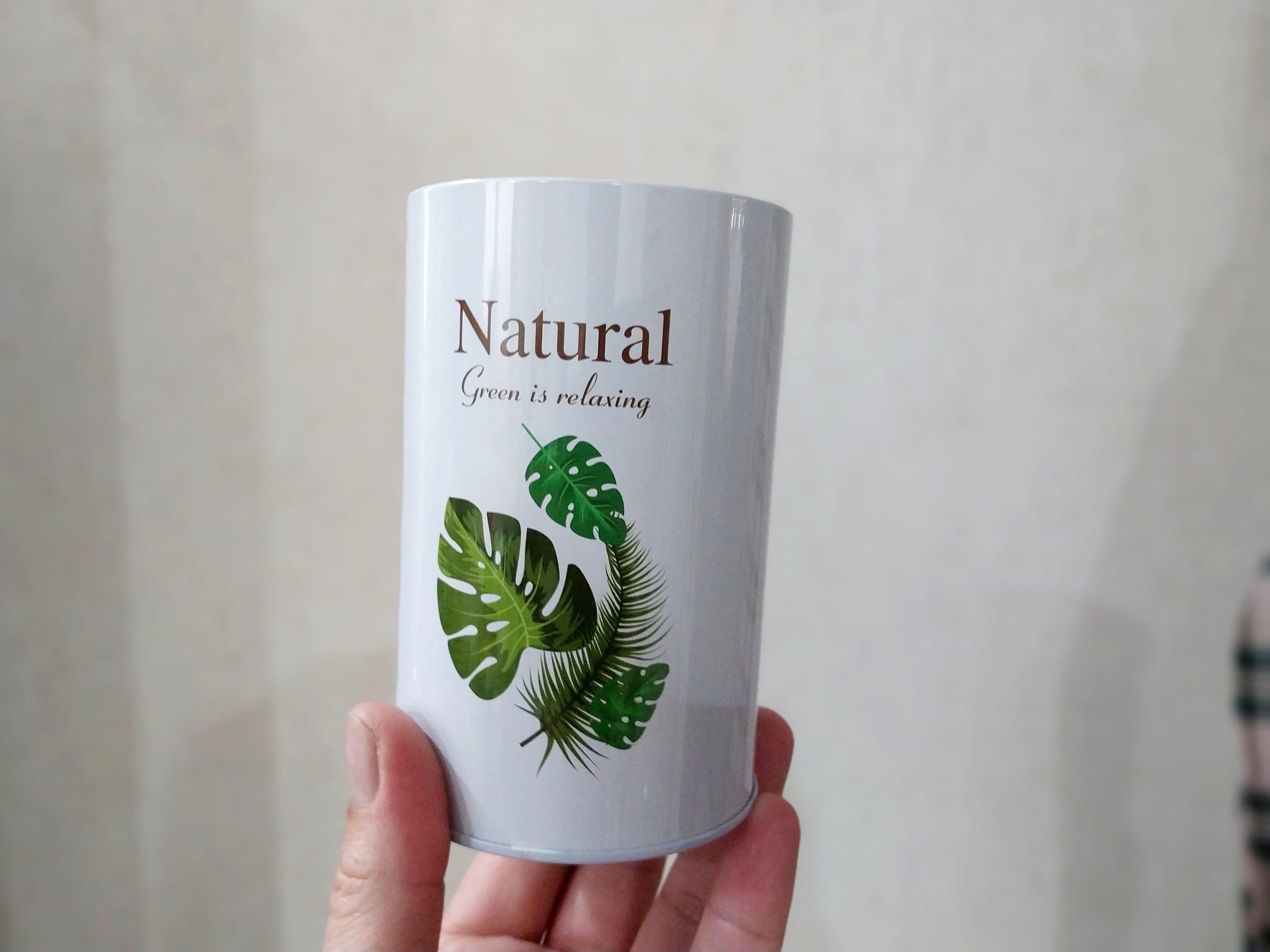 گلدان فلزی استوانه ای