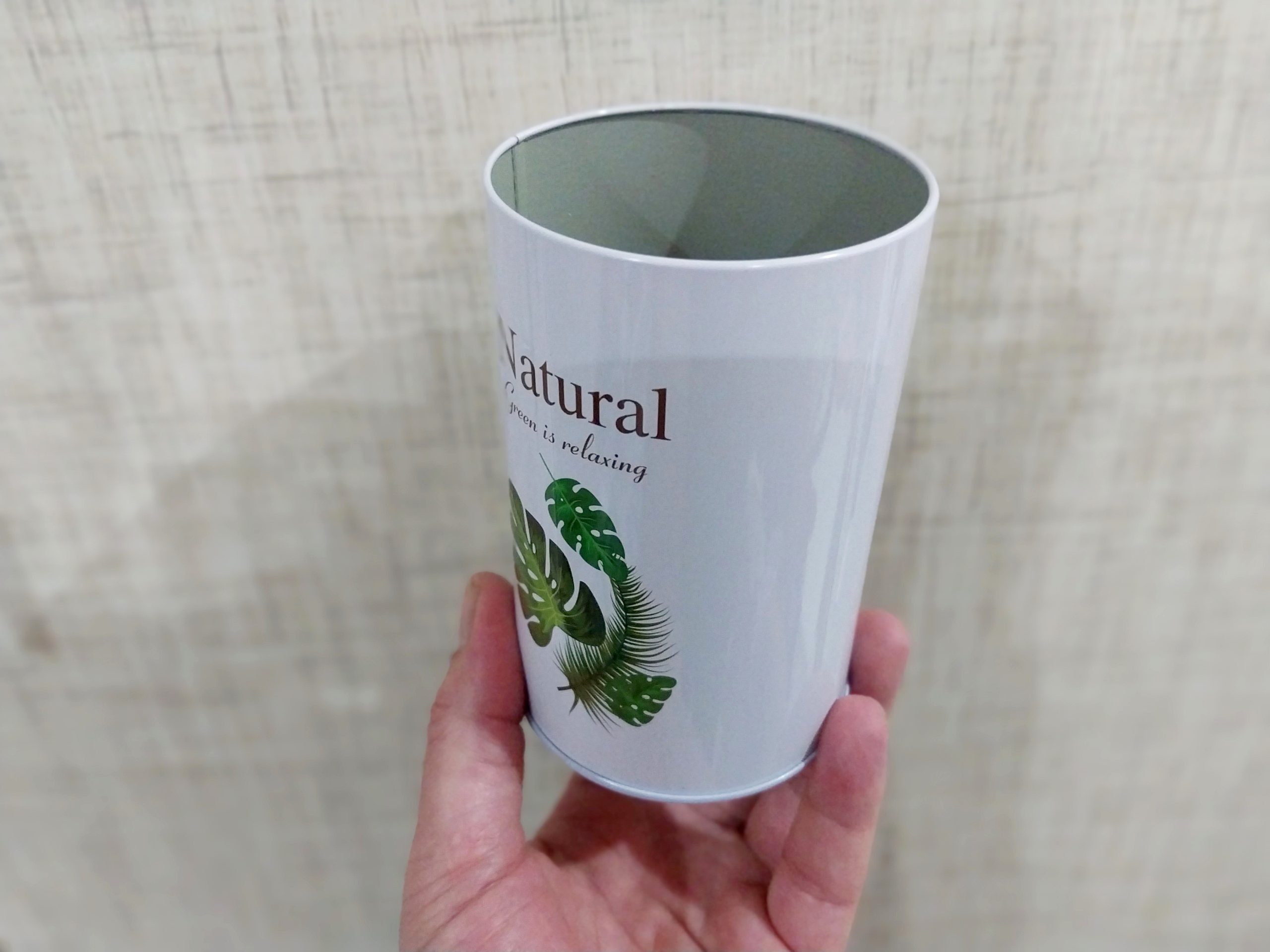 گلدان فلزی استوانه ای