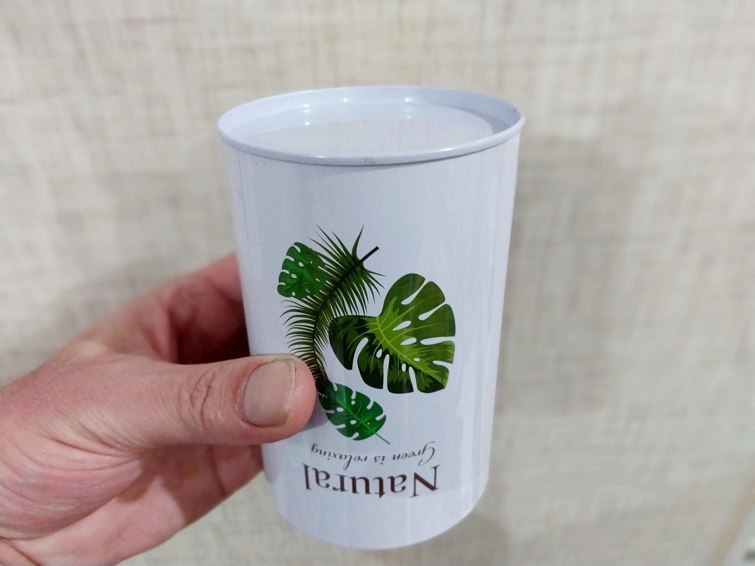 گلدان فلزی استوانه ای