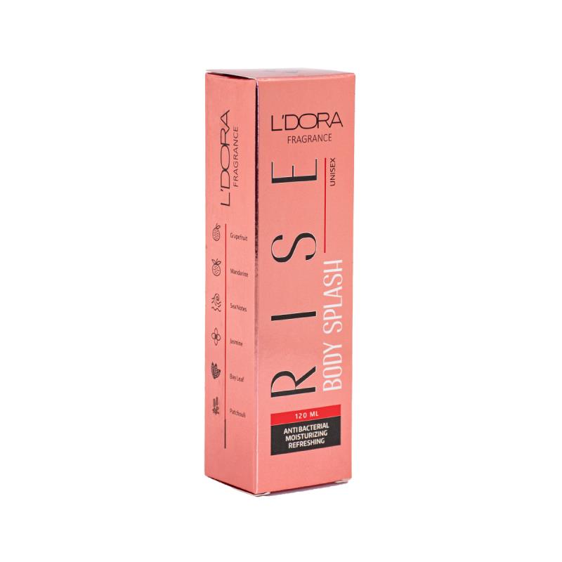 اسپری خوشبوکننده بدن مدل Rise لدورا فرگرنس 120 میلی لیتر