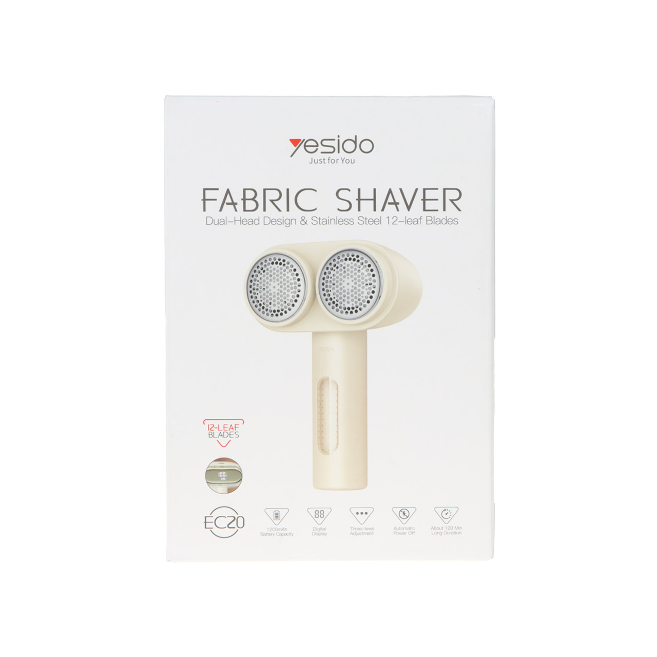 پرزگیر شارژی دو موتوره لباس Yesido مدل EC20