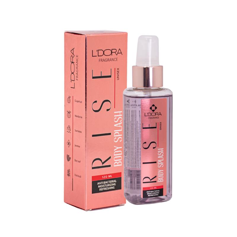 اسپری خوشبوکننده بدن مدل Rise لدورا فرگرنس 120 میلی لیتر