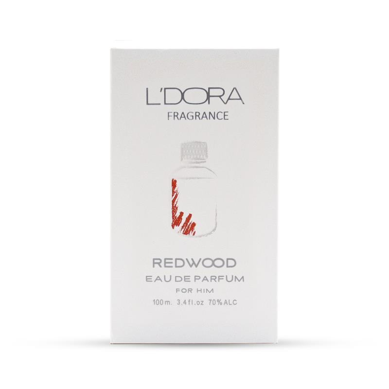 ادوپرفیوم مردانه مدل REDWOOD لدورا فرگرنس 100 میلی‌لیتر