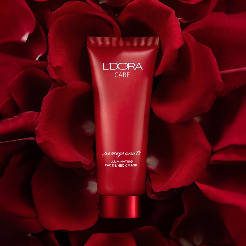 ماسک روشن کننده صورت و گردن انار لدورا کر، 100 میلی لیتر
