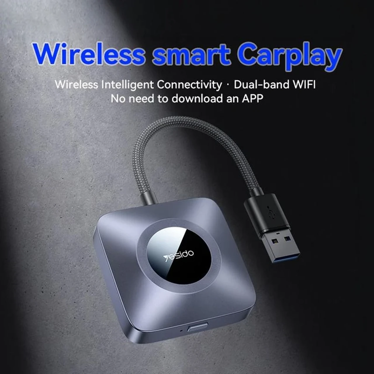 دانگل وایرلس خودرو Yesido مدل KM23 CARPLAY
