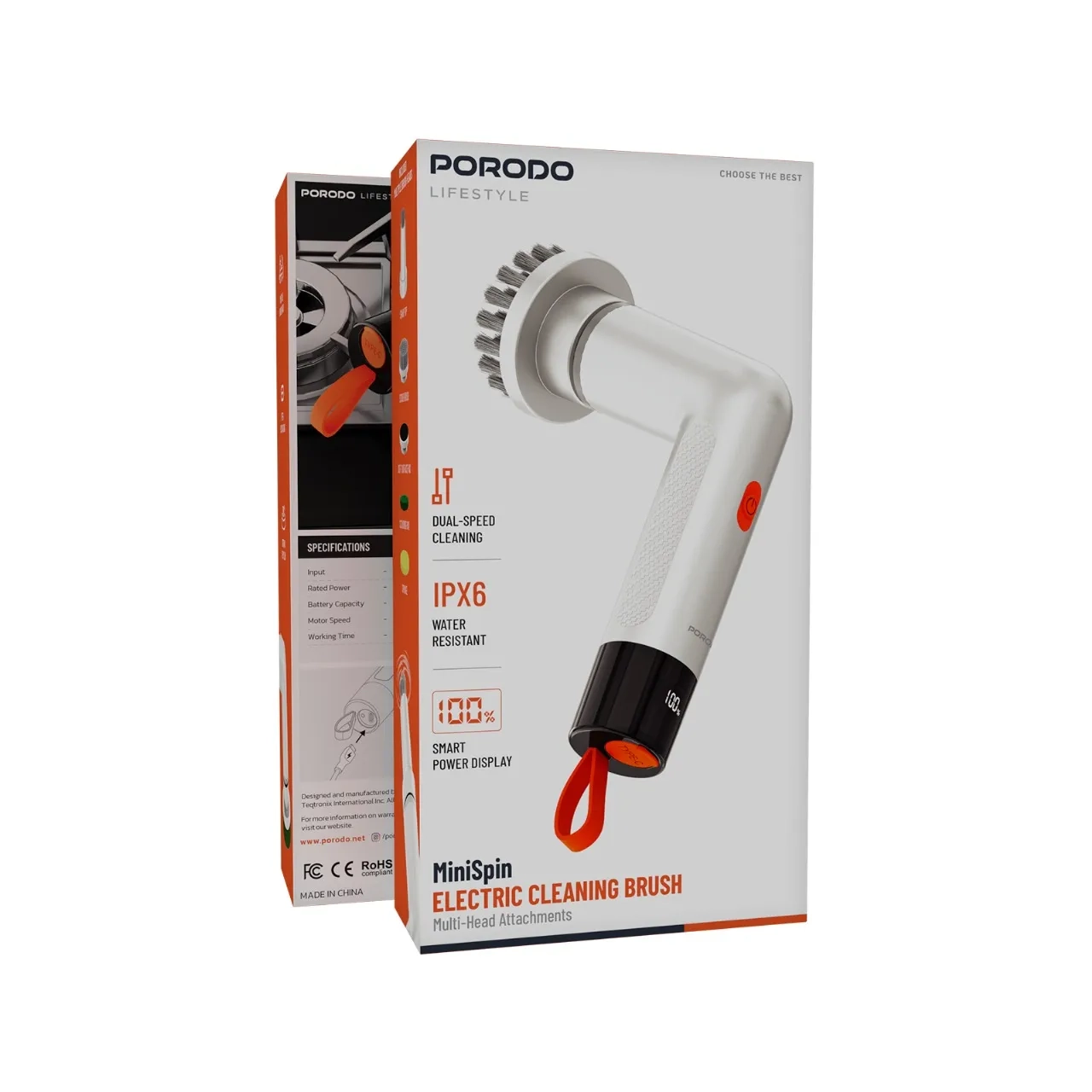 فرچه شستشو شارژی Porodo مدل PDS3CBWH