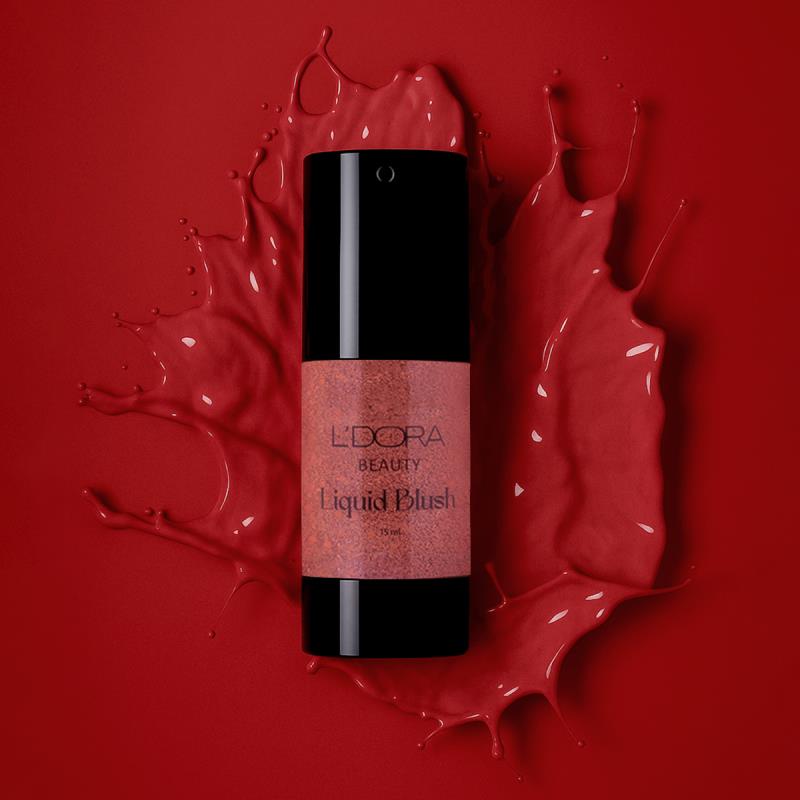 رژگونه مایع «صورتی» لدورا مناسب انواع پوست