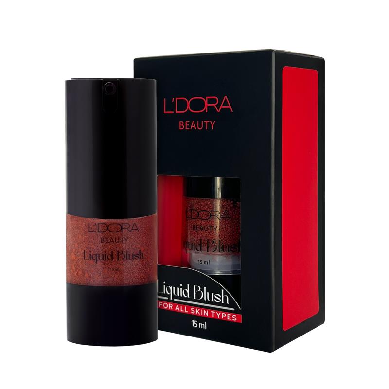 رژگونه مایع «گوشتی تیره» لدورا مناسب انواع پوست