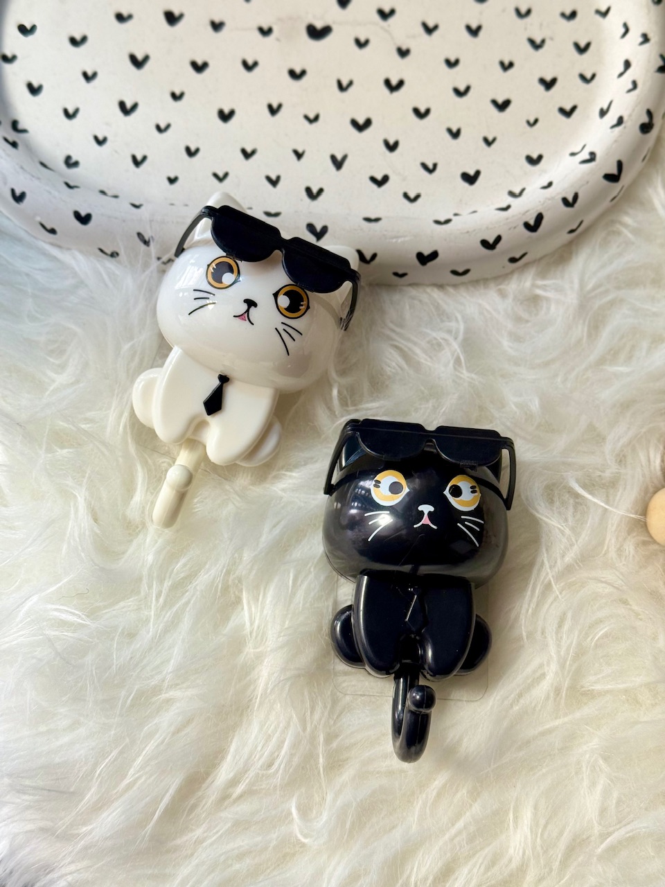 جاکلیدی دیواری طرح گربه