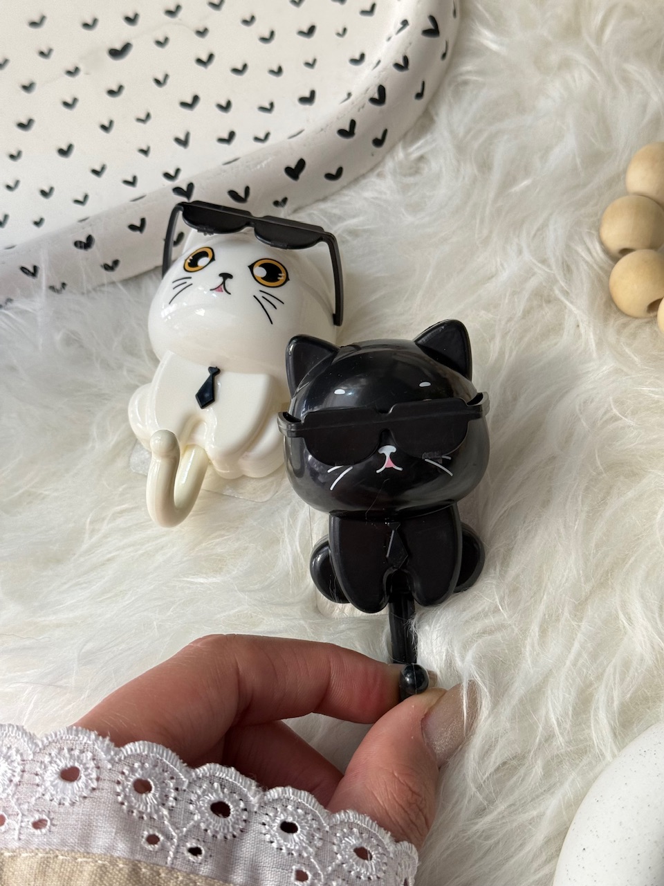 جاکلیدی دیواری طرح گربه