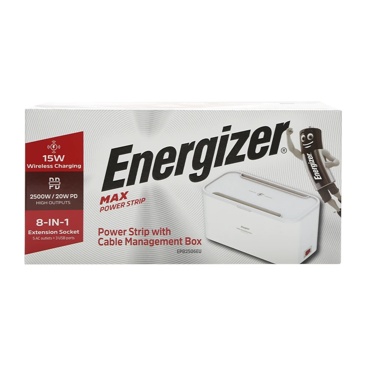 چندراهی برق 5 خانه Energizer مدل EPB2506EU