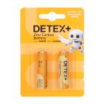 باتری قلم Detex+ AA مدل Zinc Carbon R6P بسته 2 عددی